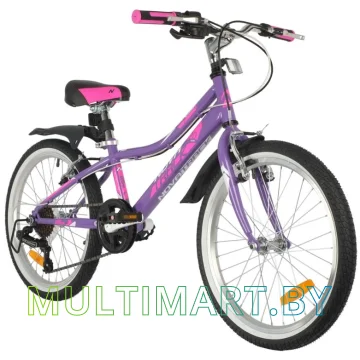 Детский велосипед Novatrack Alice 20SH6V.ALICE.VL21 (фиолетовый, 2021) картинка 3